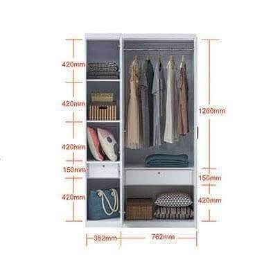 Mikas 5-Door Open Wardrobe Closet - Spacious Storage for Bedroom, Walk-In Closet & Dorm Room Organization
