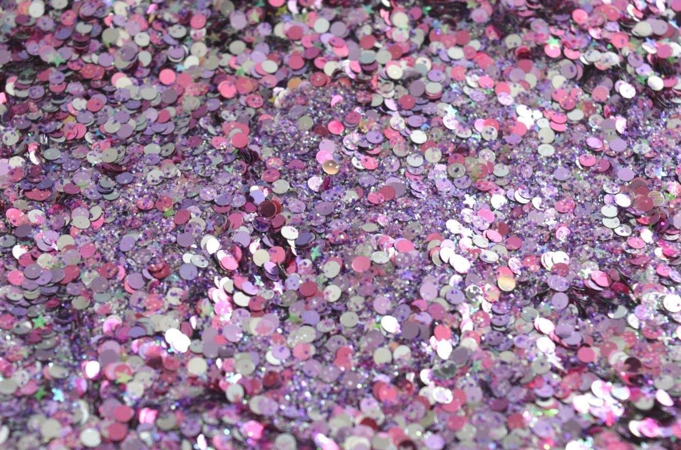 Purple Amethyst Chunky Body Glitter 10g - Festival Makeup for Face, Body, Hair & Nails | Perfect for Raves, Concerts & Costume Parties