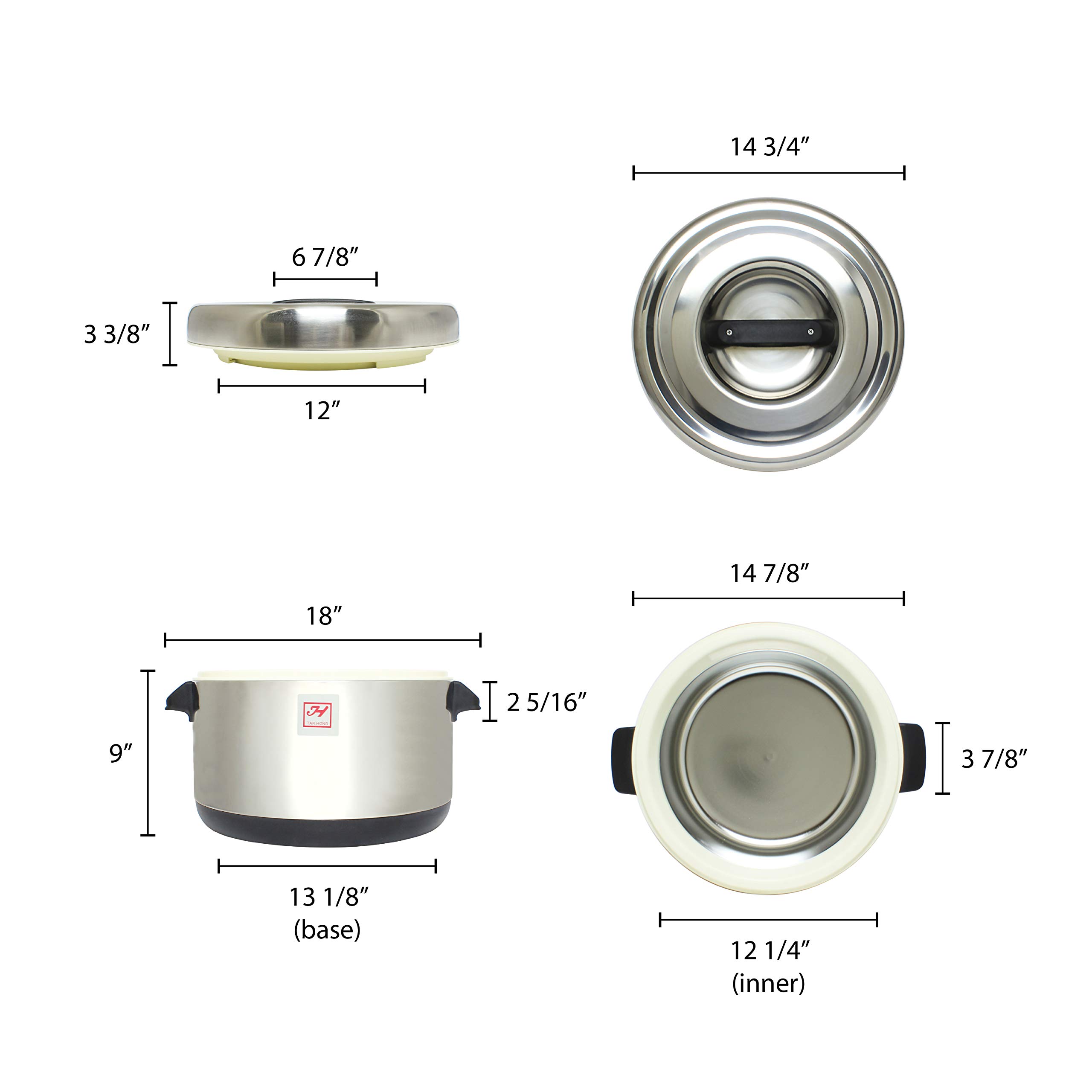 Stainless Steel Insulated Sushi Pot - 40 Cups Capacity - Perfect for Sushi Making, Meal Prep & Outdoor Picnics