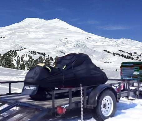 SBU Trailerable Snowmobile Cover for Arctic Cat F6 FIRECAT EFI EXT (2004-2006 Models) - 600D Heavy-Duty Waterproof Protection - Ideal for Winter Storage & Trail Transport