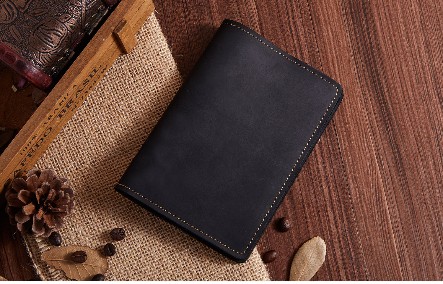 Premium Unisex Dual Fold Passport Holder - RFID Blocking Travel Wallet for Men & Women - Perfect for International Flights, Business Trips & Vacations