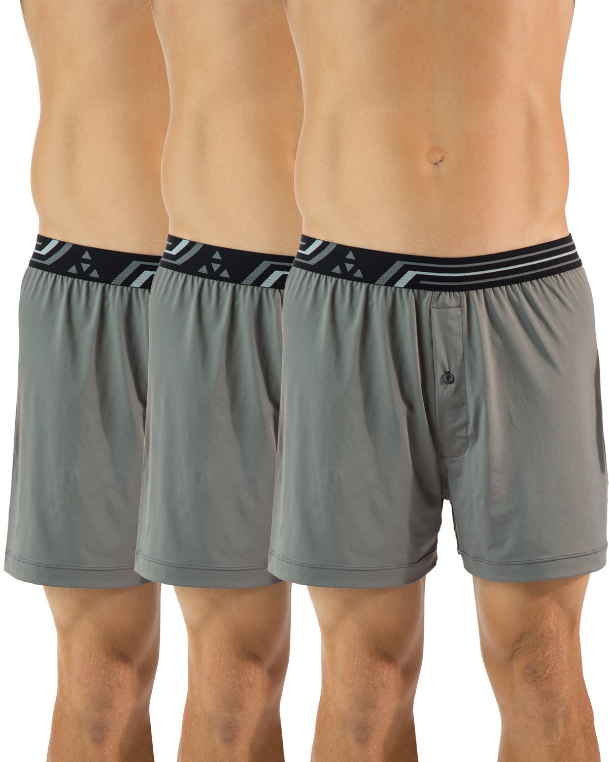 Breathable Men's Active Performance Boxer Shorts - Moisture Wicking Underwear for Gym, Running & Sports