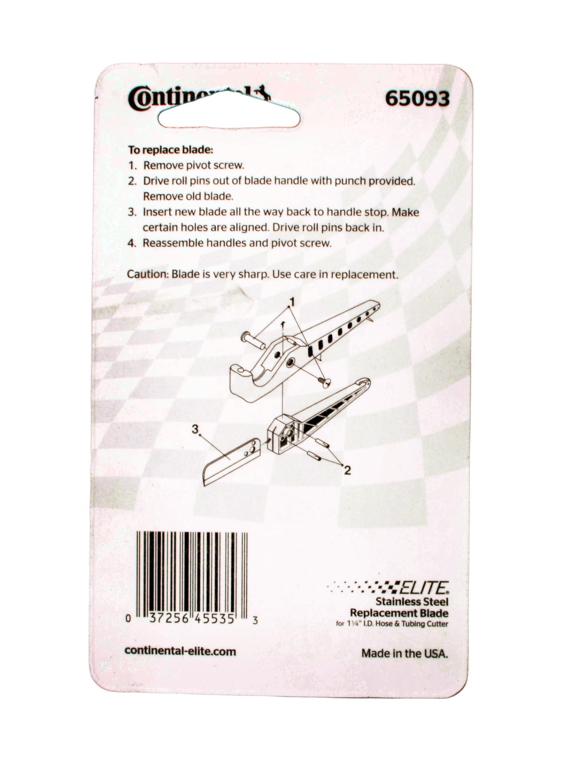 Continental 65093 Replacement Blade for Hose Cutting Tool - Durable & Sharp for Air, Water & Fuel Hoses - Perfect for Automotive, Plumbing & DIY Projects
