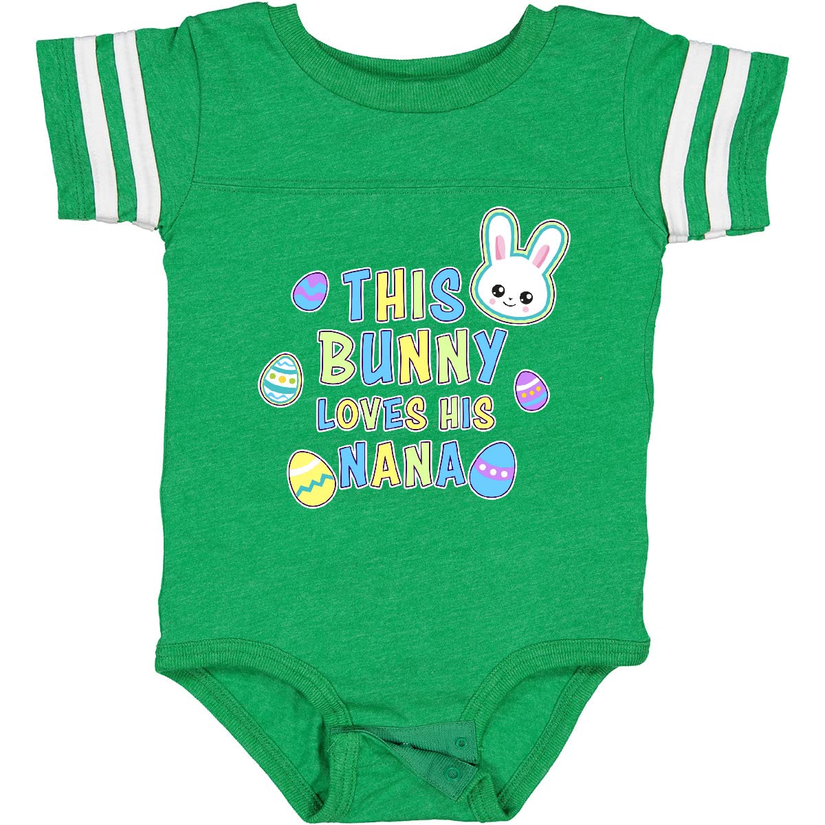 Inktastic Bunny Loves Nana Baby Bodysuit - Easter & Family Gifts