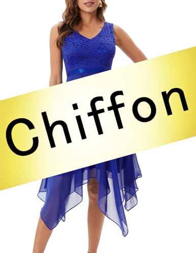 Royalblue_chiffon Skirt