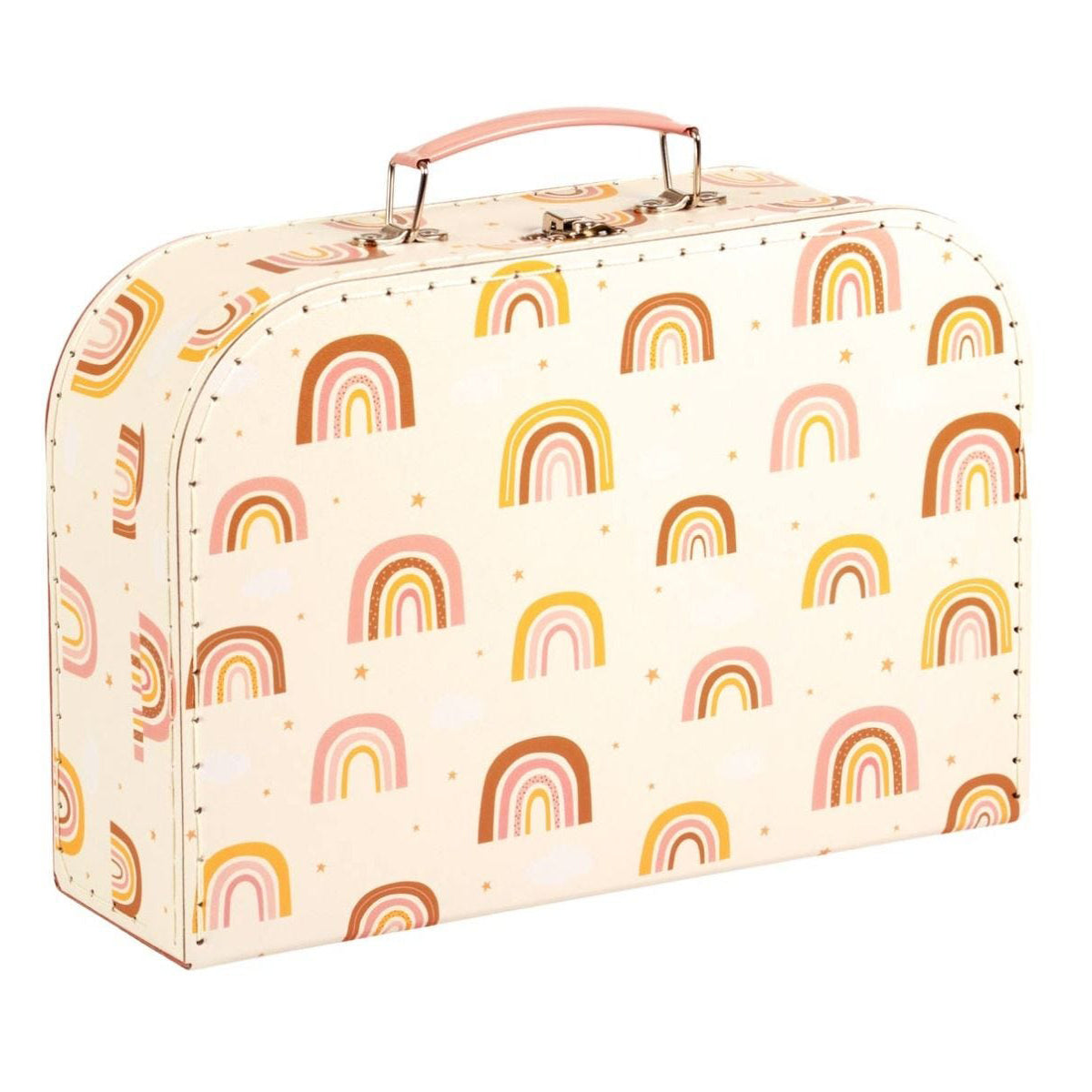 A Little Lovely Company Rainbow Suitcase Set - Durable Kids Luggage for Travel, School & Sleepovers | Stylish Carry-On & Check-In Bags for Girls & Boys