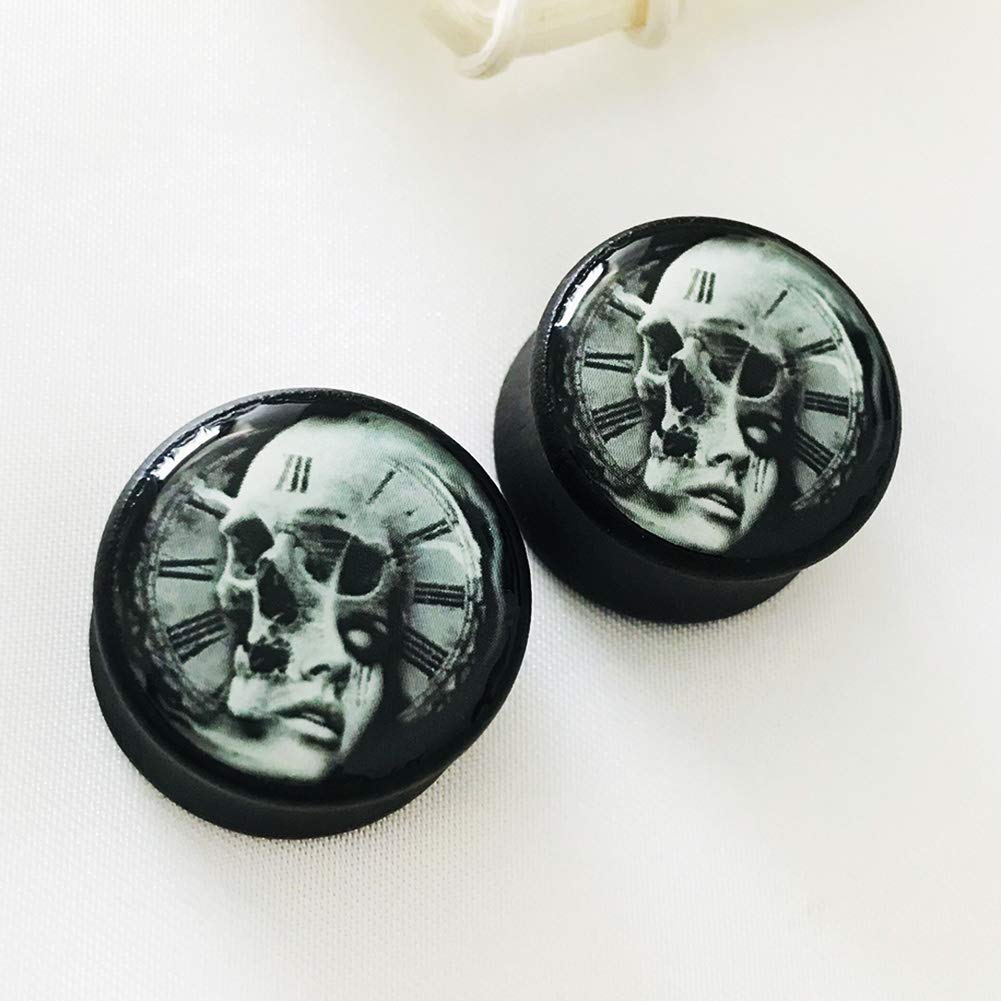 Wood Ear Gauges Plugs - Double Flared Saddle Ear Stretcher Expander for Skull Piercing Jewelry - Perfect for Body Modification & Alternative Fashion Styles