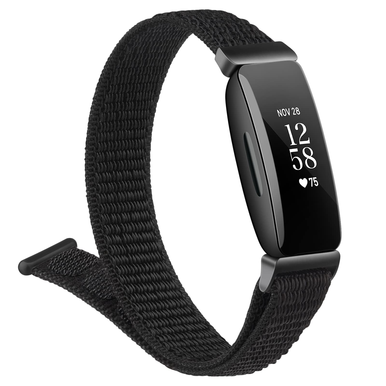 Soft Adjustable Breathable Nylon Replacement Bands for Fitbit Inspire 2 & Inspire HR - Comfortable Wristband for Women & Men - Perfect for Workouts, Running & Daily Wear