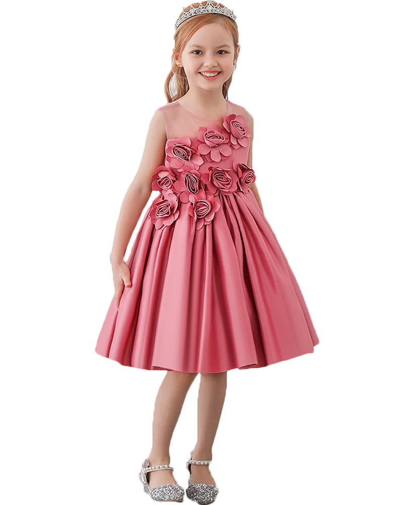 Vintage Floral Prom Dress for Girls - Elegant Flower Girl Costume for Weddings, Pageants & Birthday Parties | Perfect for Special Occasions & Formal Events