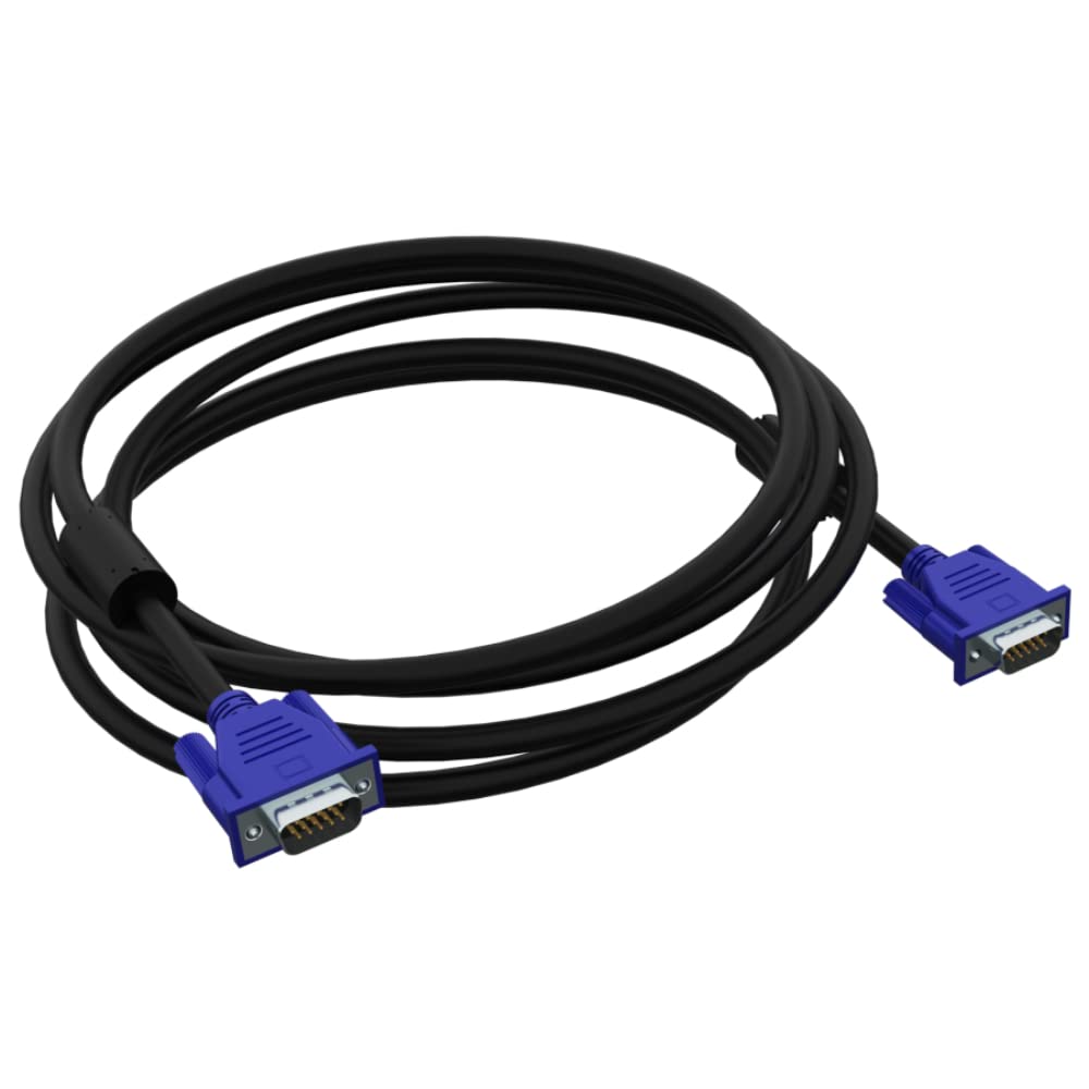 Kyper US 25-Pack 6ft VGA to VGA Cable (15-Pin M/M) - High Resolution 1080P Full HD SVGA Monitor Cable for Computer, TV & Projector - Ideal for Office Setup, Home Theater & Conference Room Presentations