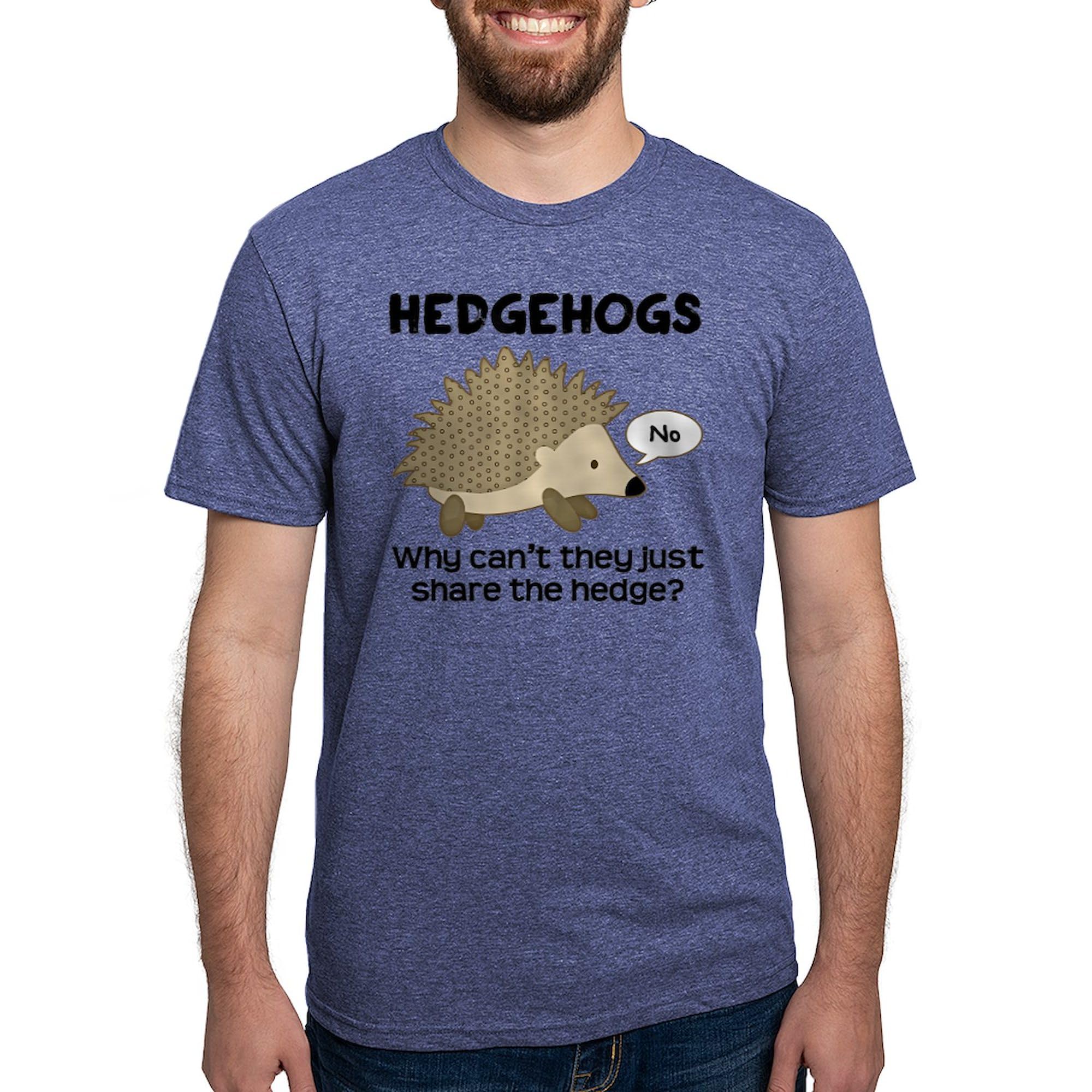 Funny Hedgehog Pun Tri-Blend T-Shirt for Men - Soft & Comfortable Casual Tee - Perfect for Gifts, Outings, and Animal Lovers