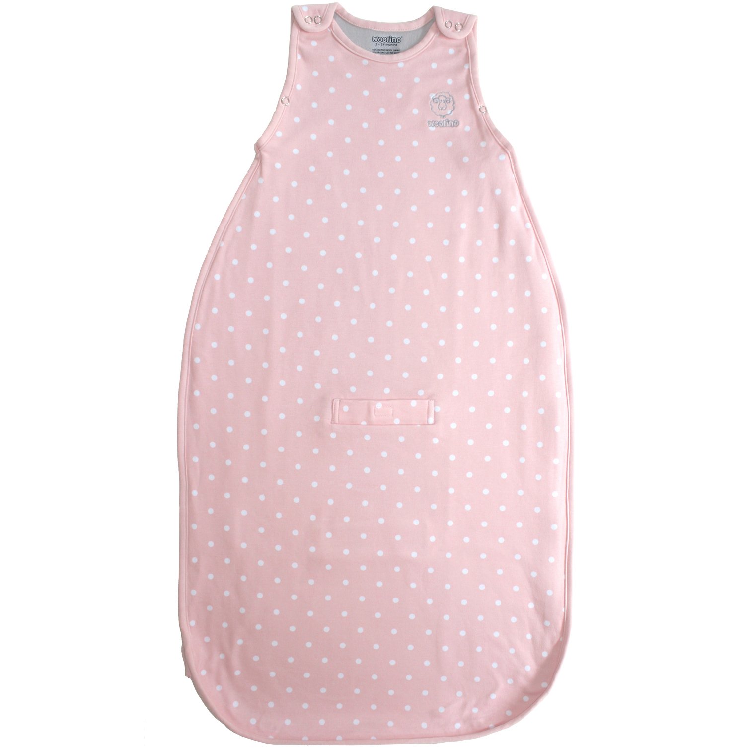 Woolino 4 Season Merino Wool Wearable Blanket - Soft Baby Sleep Sack for Infants 2 Months to 2 Years - Machine Washable & Breathable for Nursery, Daycare & Travel - Rose Pink