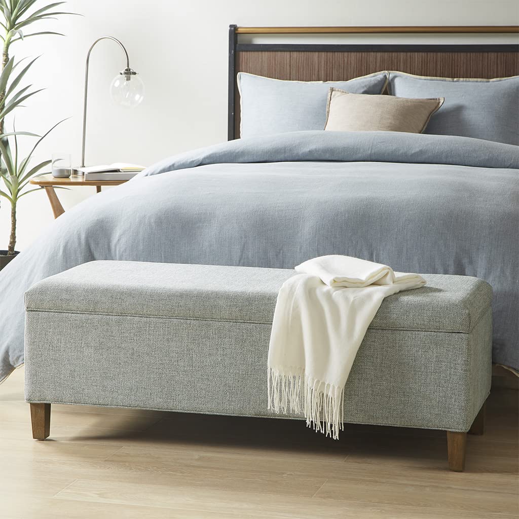 Stylish Accent Bench with Hidden Storage - Perfect for Entryway, Living Room & Bedroom Organization