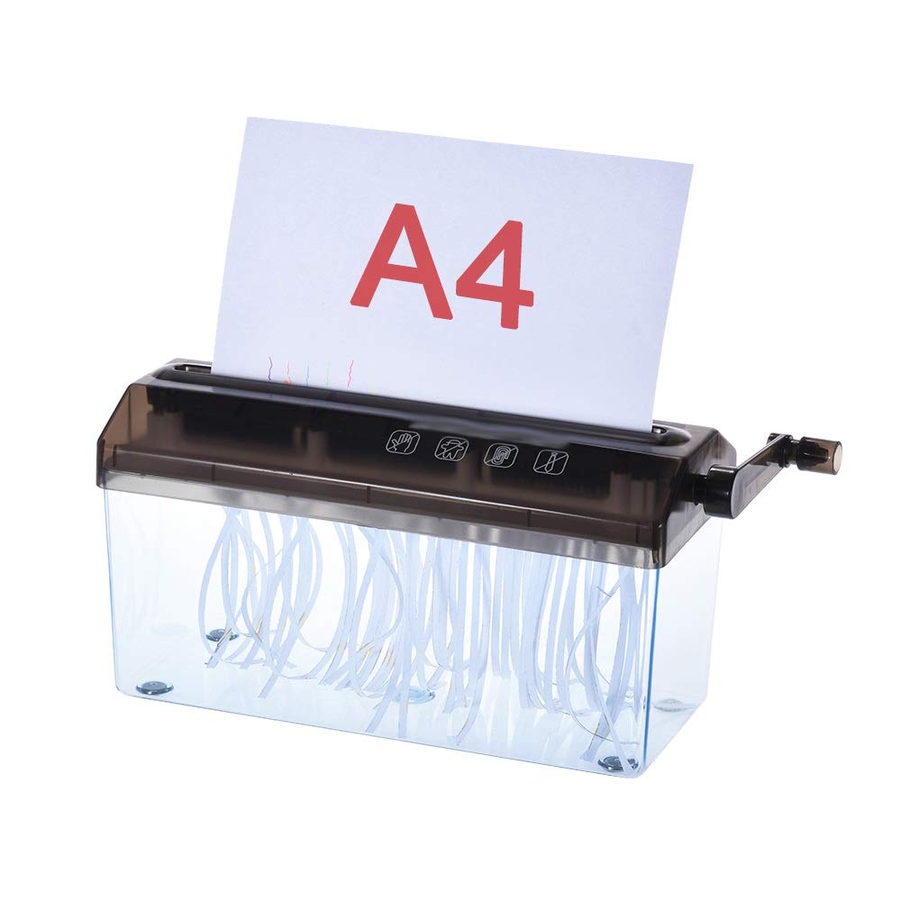 GPPZM Manual Hand Paper Shredder - Straight Cut Document File Shredder for School, Office & Home Use | Portable Handmade Paper Cutting Machine for Confidential Documents, Bills & Receipts