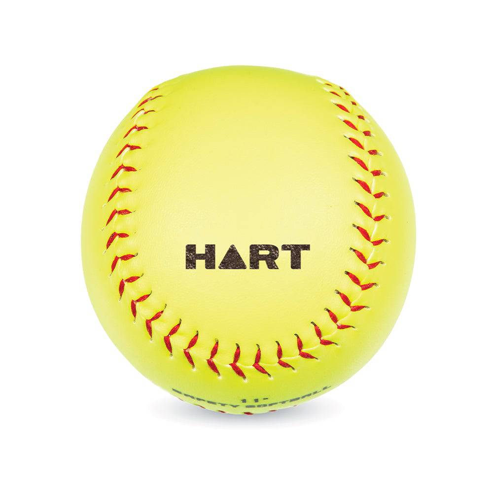 HART Soft Core Training Softball - Durable Practice Softball for Baseball & Softball Training - Perfect for Pitching, Hitting & Fielding Drills