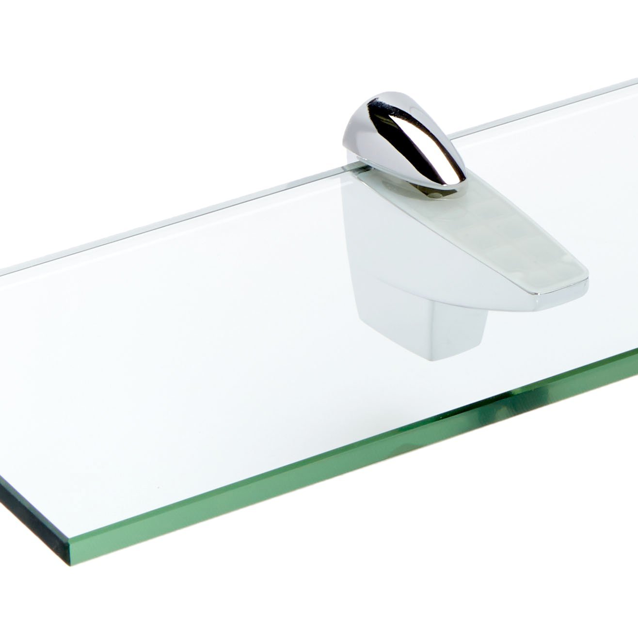Spancraft Chrome Falcon Glass Shelf - 4.75