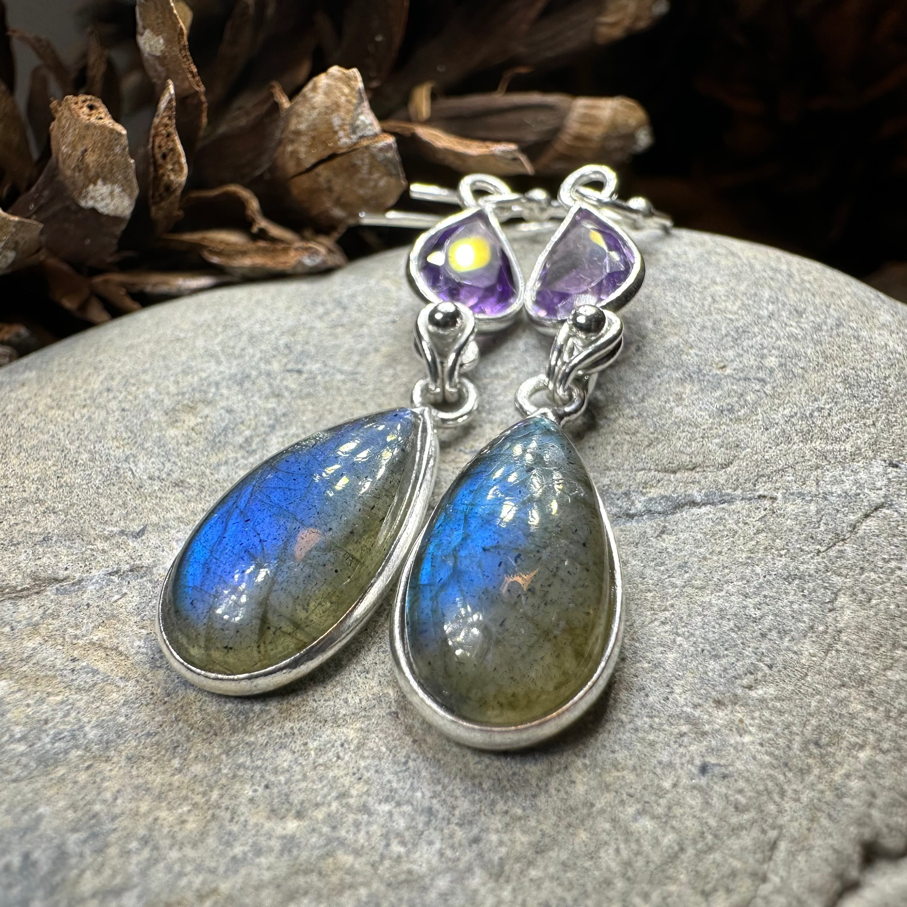 Celtic Waters Earrings - Handmade Sterling Silver Celtic Knot Dangle Earrings for Women | Perfect for Weddings, Parties & Everyday Wear