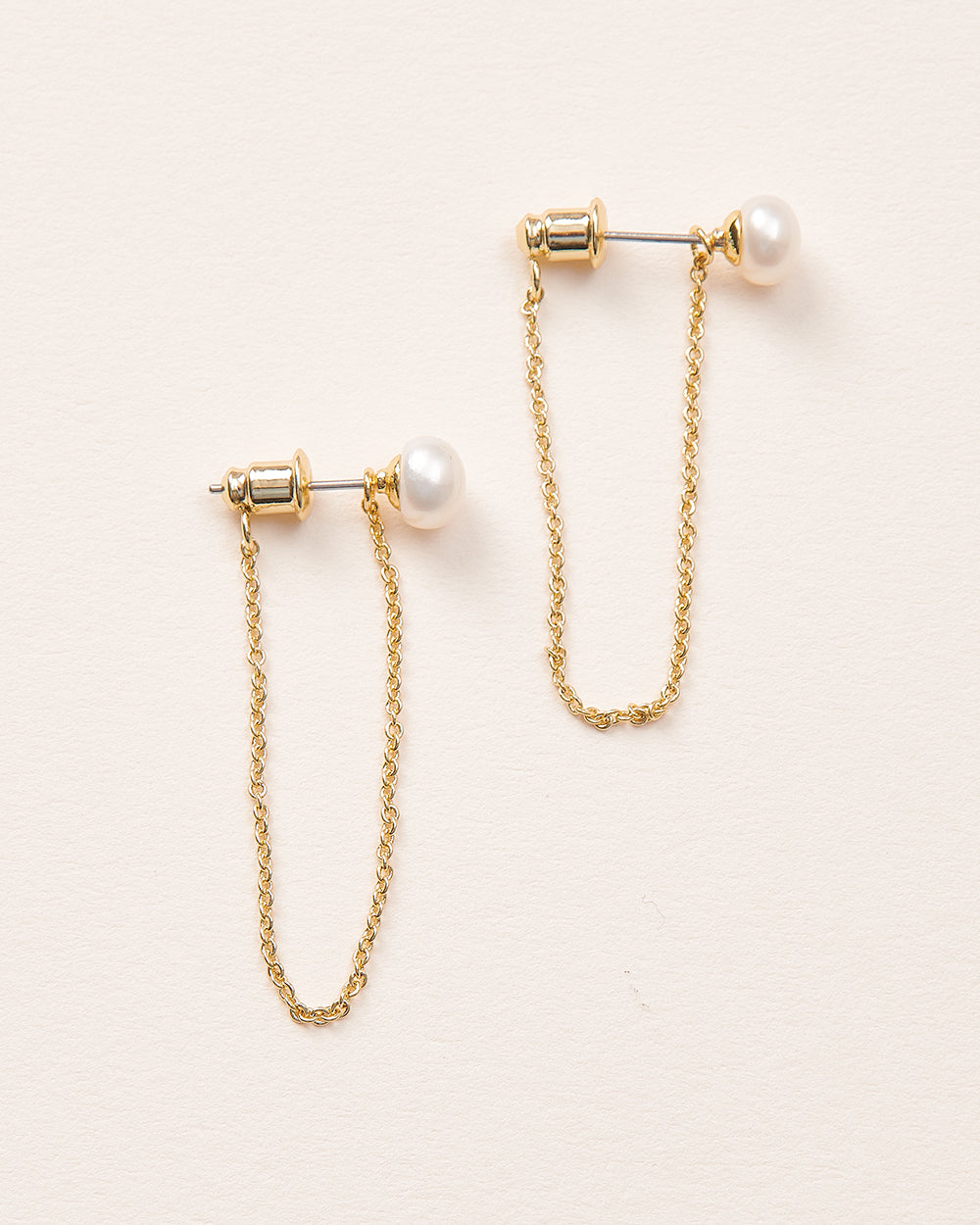 Louella Pearl Chain Dangle Earrings - Elegant Drop Earrings for Women, 925 Sterling Silver Jewelry, Perfect for Weddings, Parties & Special Occasions
