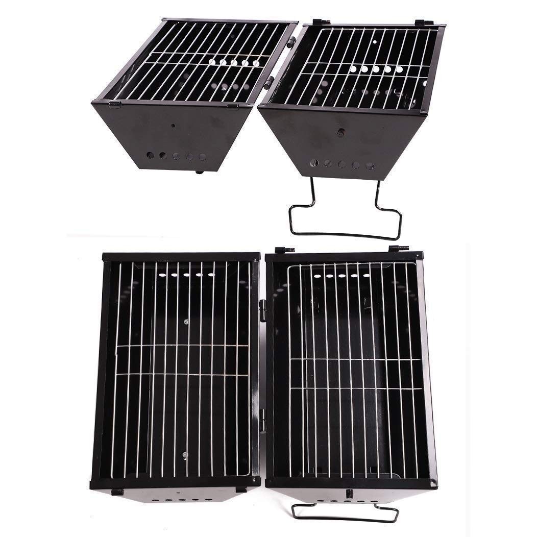 Portable Charcoal BBQ Grill Smoker for Outdoor Cooking - Perfect for Camping, Hiking, Picnics & Backyard Barbecues