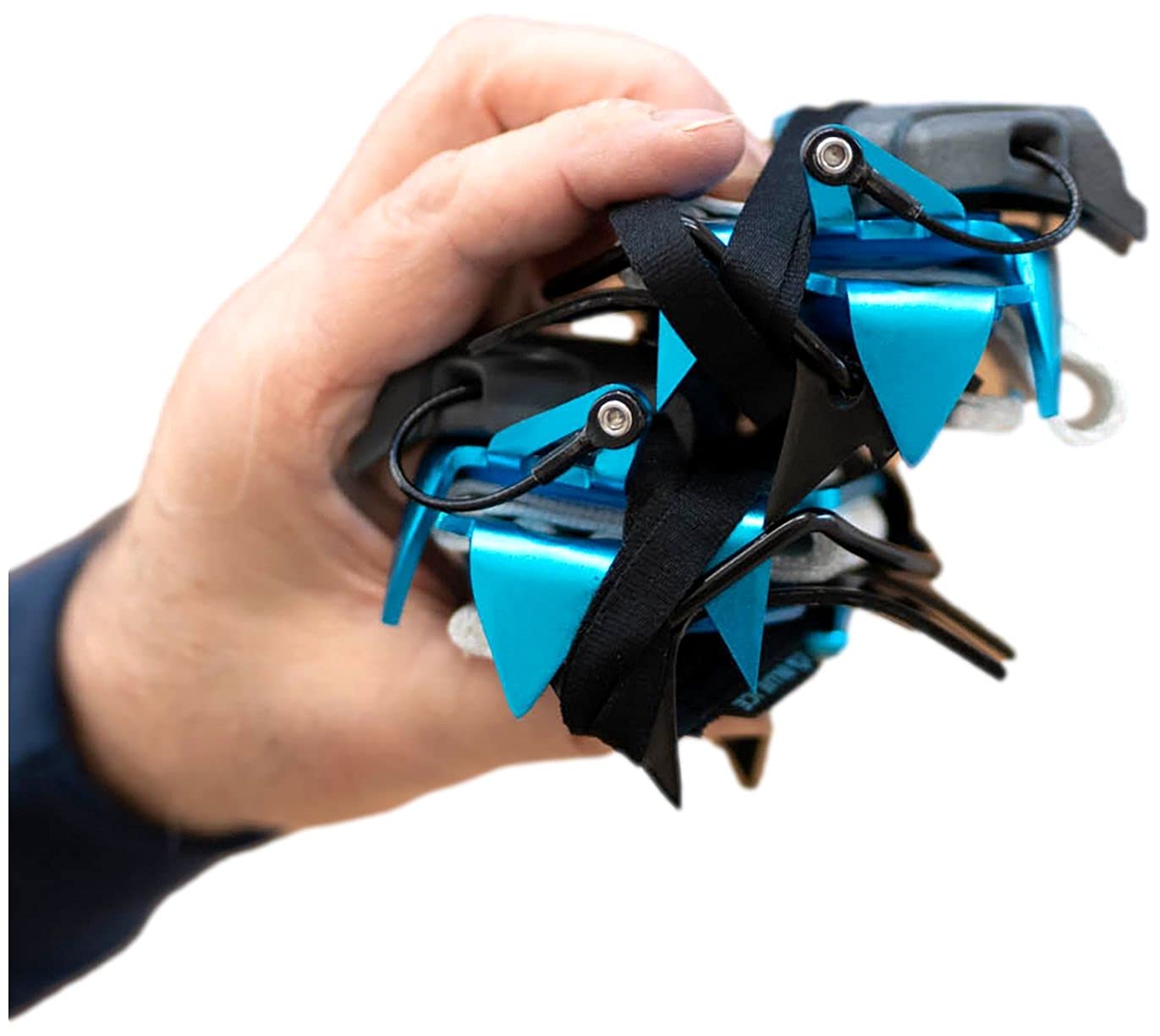 Blue Ice Harfang Crampons - Lightweight Aluminum Mountaineering Climbing Spikes for Ice & Snow - Perfect for Alpine Climbing, Glacier Trekking & Winter Hiking