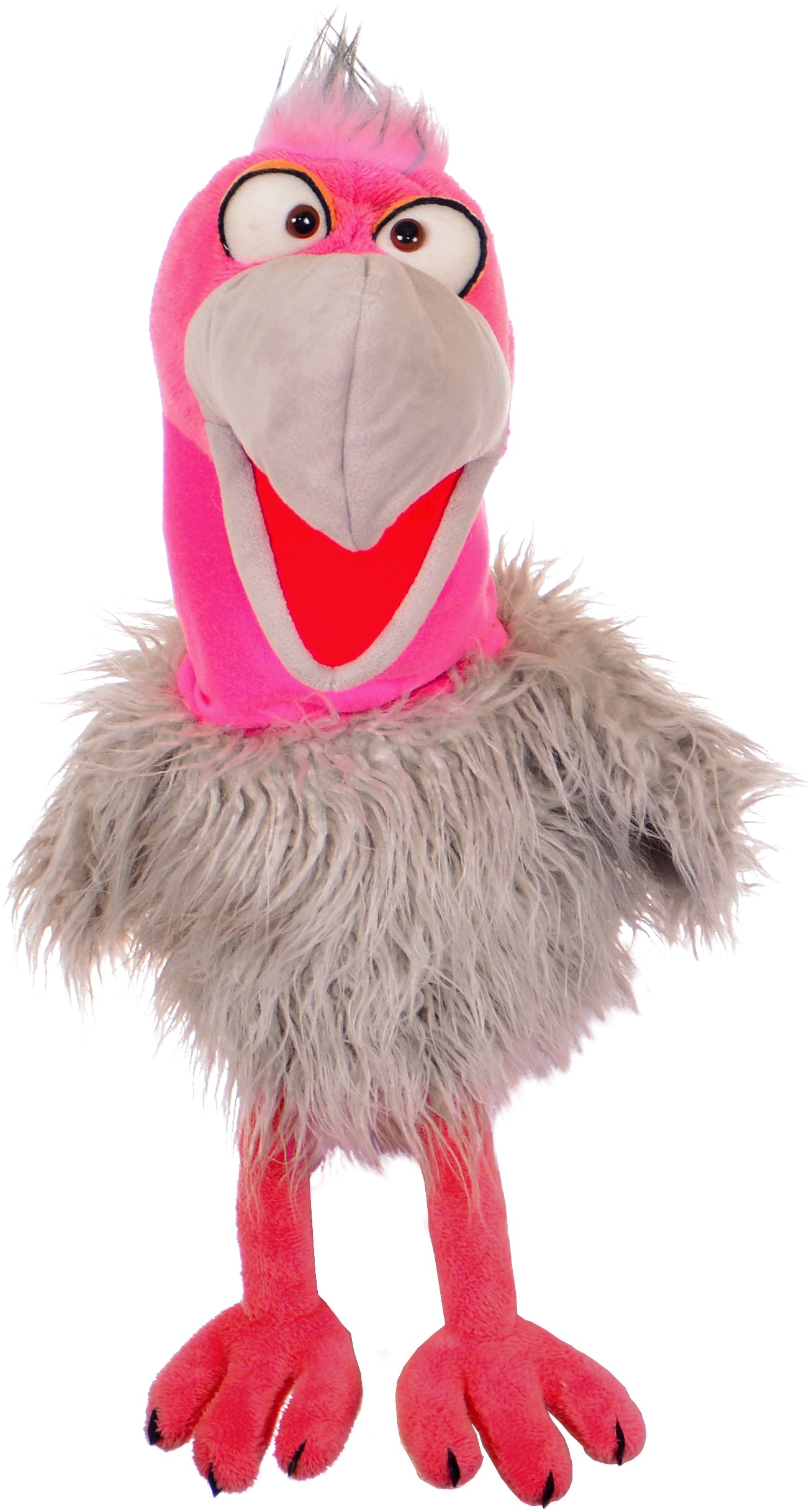 Flame the Flamingo Hand Puppet - 21.3 Inch Large Plush Animal Puppet for Kids (Code 109) | Interactive Storytelling, Classroom Activities & Imaginative Play