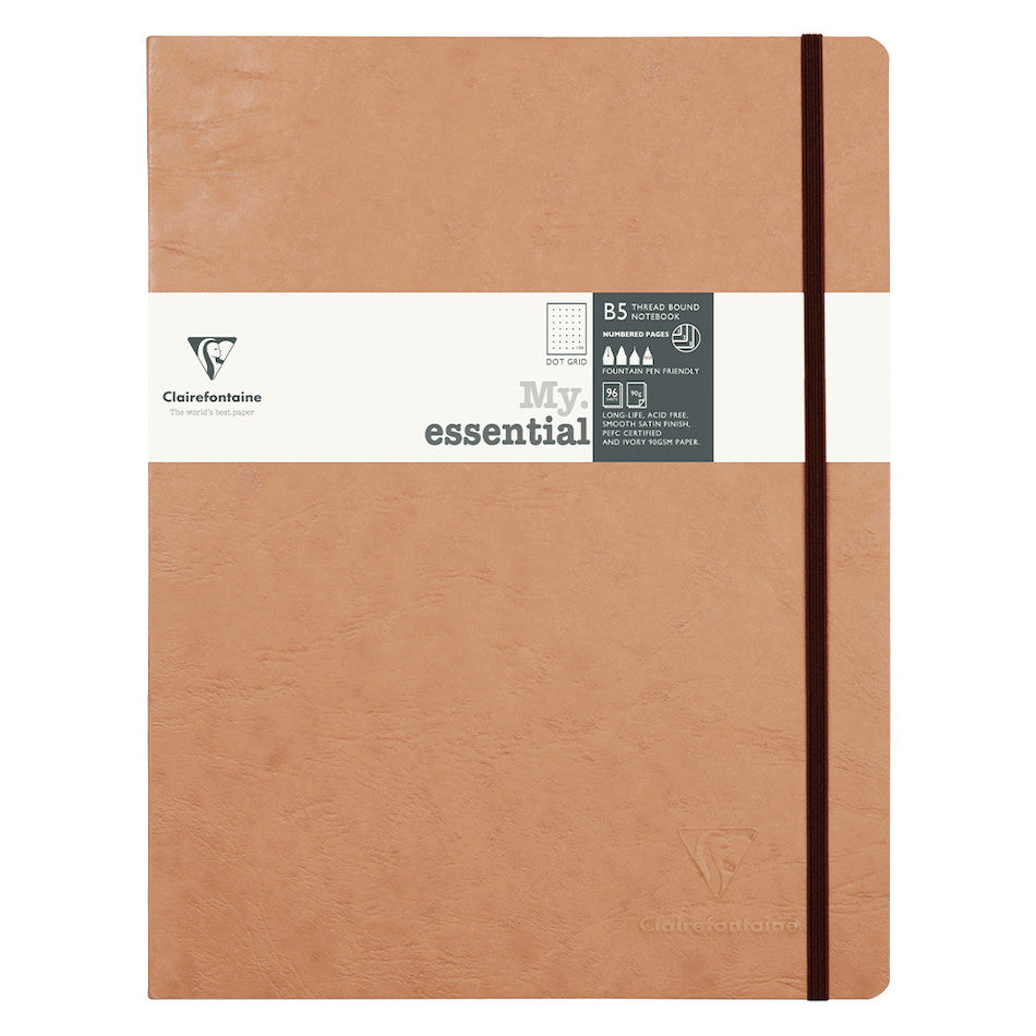 Clairefontaine Age Bag MyEssential B5 Notebook - Premium French Lined Paper Notebook for School, Office & Journaling - A5 Size, 96 Sheets, Smooth Writing Paper for Notes & Sketches - Perfect for Students, Professionals & Artists