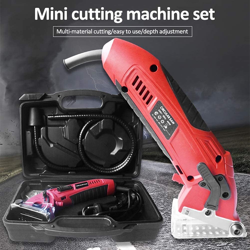 400W Mini Electric Circular Saw - Portable Metal Chain Saw for Woodworking, DIY & Home Projects | Cutting Machine for Wood, Metal & Plastic | Perfect for Crafting, Renovation & Construction