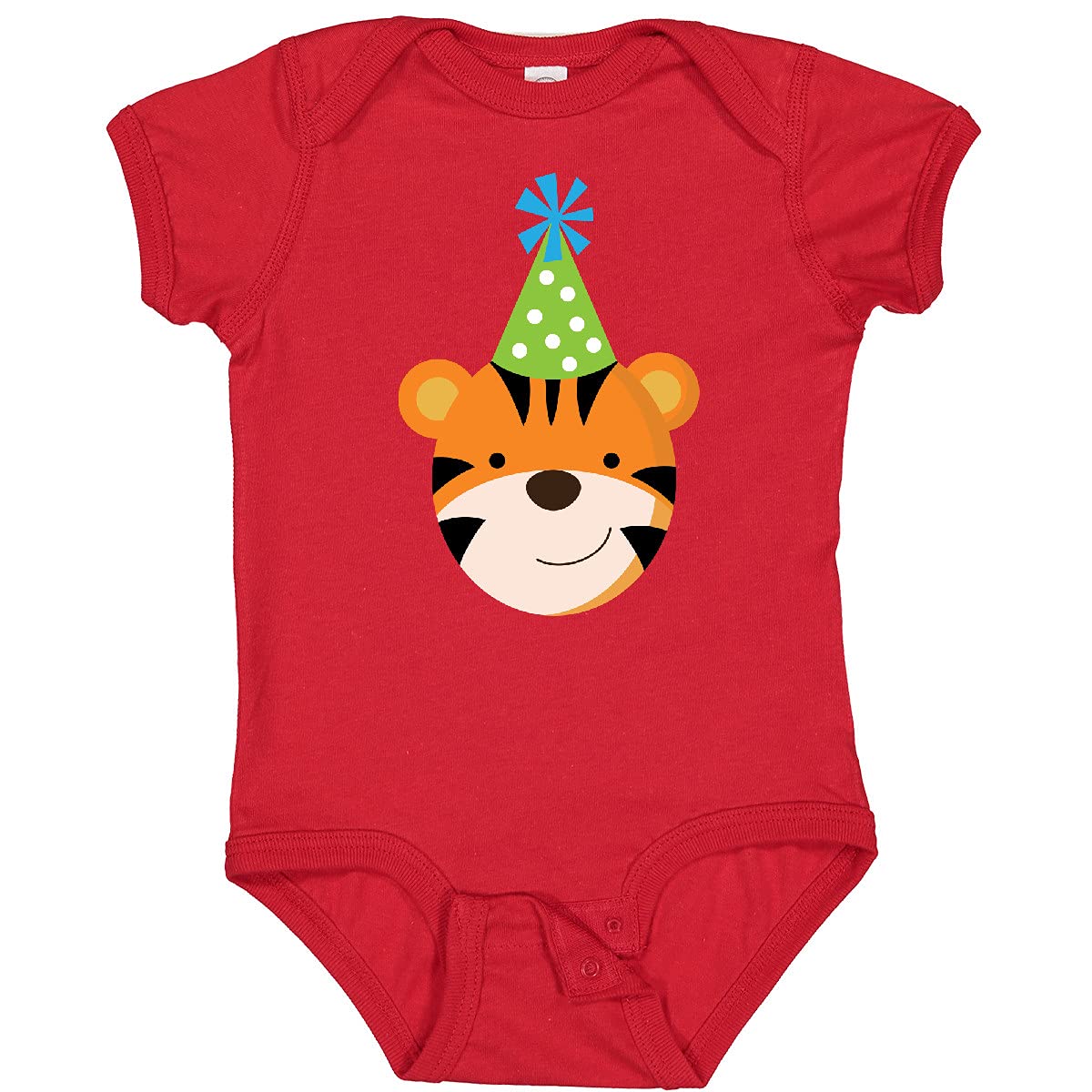 Inktastic Tiger Zoo Birthday Baby Bodysuit - Cute Animal Print Onesie for Boys & Girls - Perfect for Birthday Parties, Zoo Visits & Photo Shoots