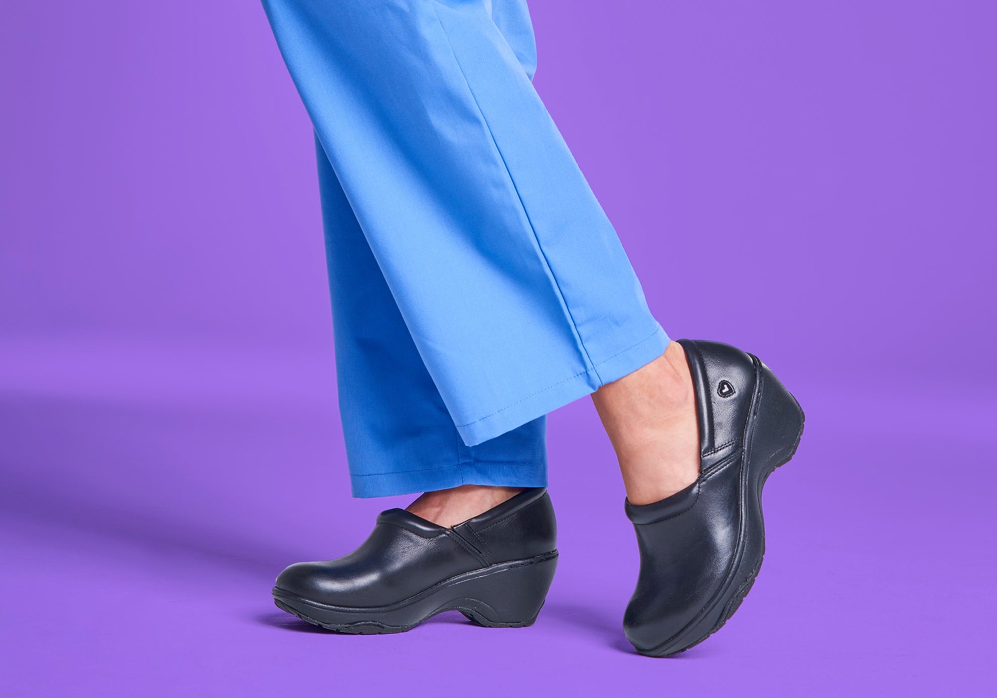 Nurse Mates Bryar Women's Comfortable Leather Wide Fit Slip On Shoes - Perfect for Nurses, Healthcare Workers & All-Day Comfort at Work
