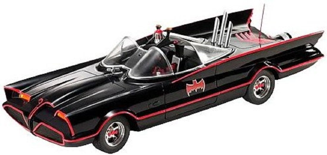 Mattel Hot Wheels 1:18 Scale Die-Cast 1966 TV Series Batmobile Replica - Collectible Toy Car for Display, Gifts & Batman Fans