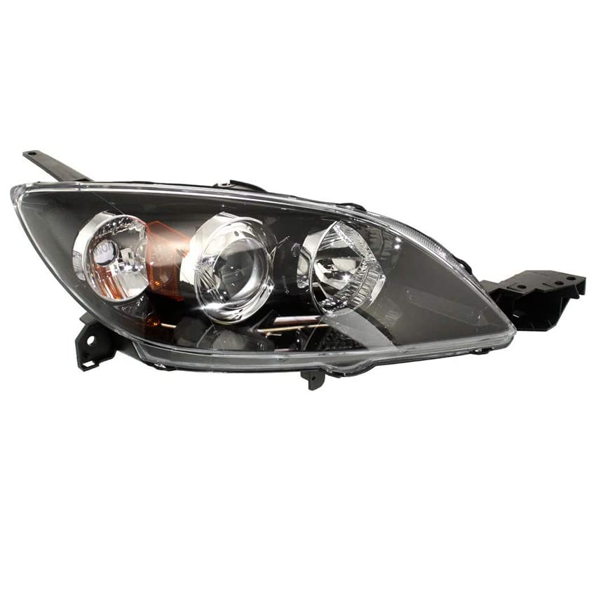 RAREELECTRICAL Halogen Headlight Pair Compatible with 2004-2009 Mazda 3 S GT Hatchback - Part Numbers BN8F-51-0K0E, BN8F510K0E, BN8F-51-0L0E, BN8F510L0E, MA2519107, MA2518107 - Perfect for Night Driving & Enhanced Visibility
