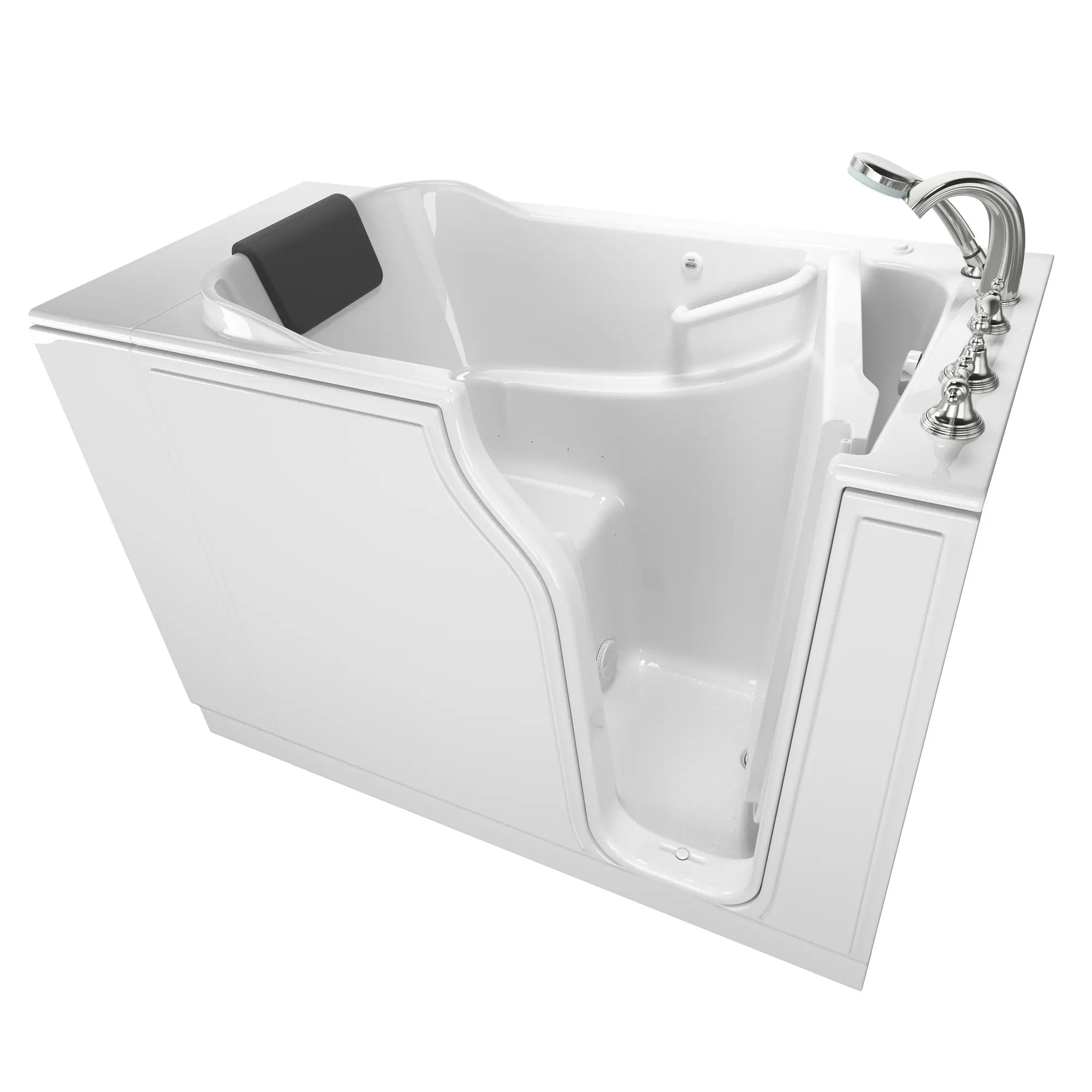 Premium 30 x 52 Inch Gelcoat Walk-in Bathtub with Air Spa System - Right Hand Drain & Faucet - Ideal for Elderly & Mobility Support, Therapeutic Soaking at Home