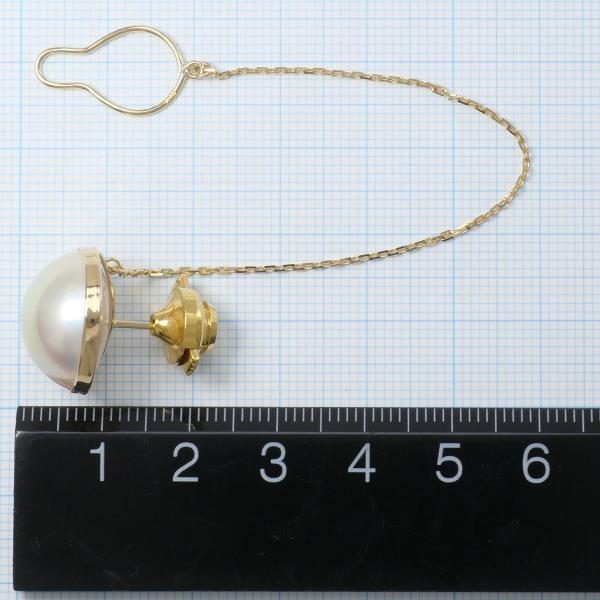 18K Yellow Gold Alloy Mabe Pearl Brooch Pin - Vintage Elegant Pearl Jewelry for Women - Perfect for Weddings, Parties & Special Occasions