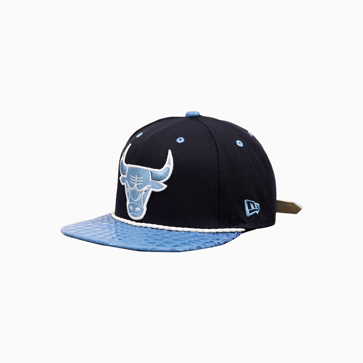 Breyer's Buck 50 Chicago Bulls NBA Snapback Hat with Genuine Leather Visor - Perfect for Basketball Games, Streetwear Fashion & Sports Fans