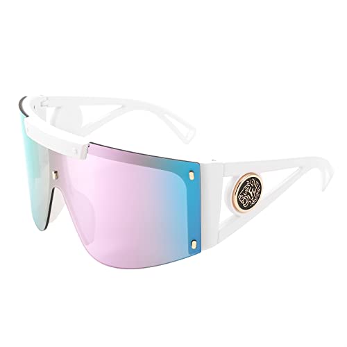 White Frame /Purple Mirrored Lens