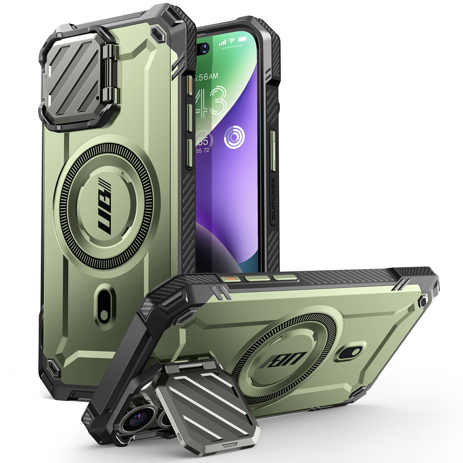 iPhone 15 Pro Max 6.7 Inch Unicorn Beetle MAG XT MagSafe Case - Dark Green Protective Cover with Military-Grade Drop Protection | Perfect for Outdoor Adventures, Daily Commute & Work