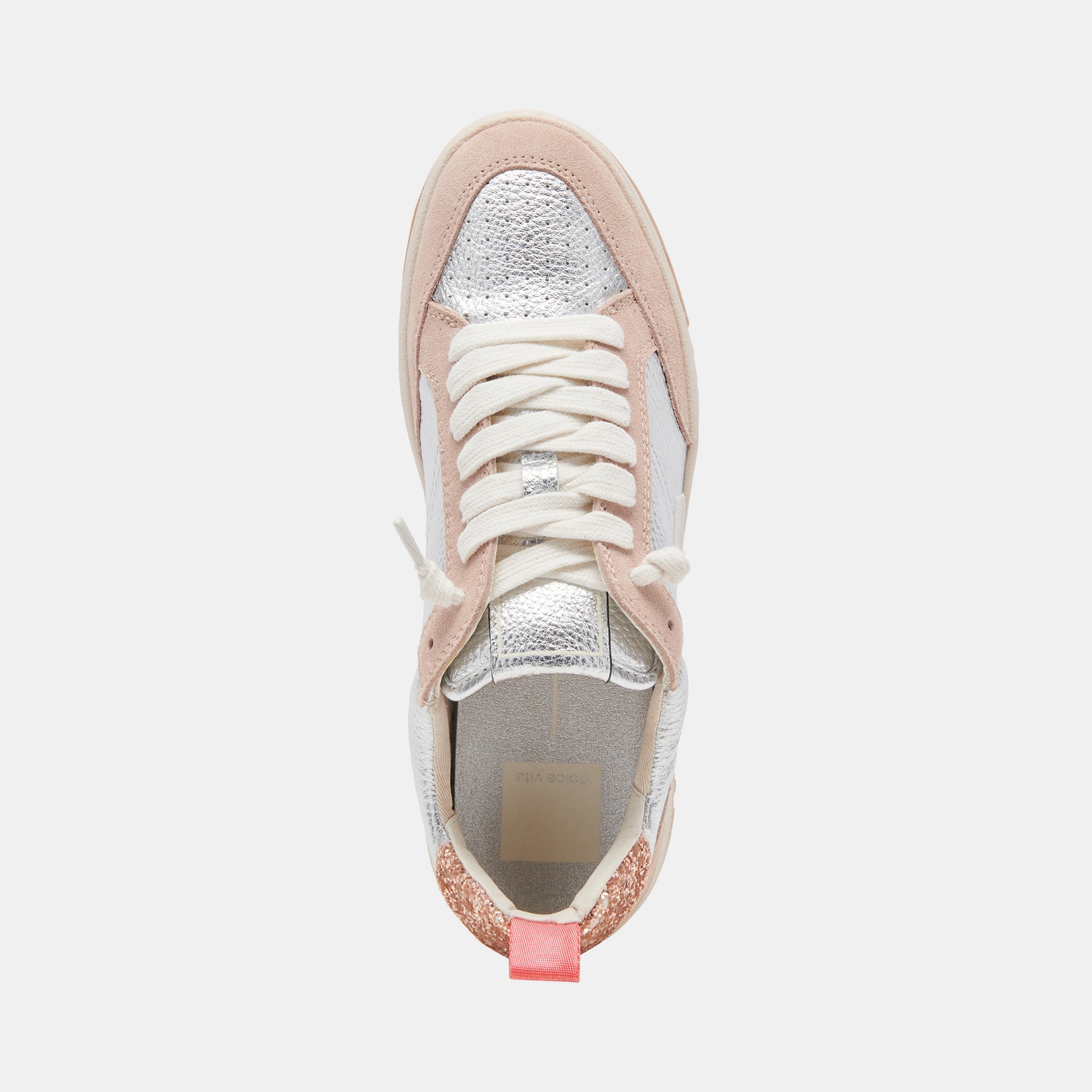 CALIL Women's Blush Multi Metallic Leather Sneakers - Stylish & Comfortable for Casual Wear, Work & Travel