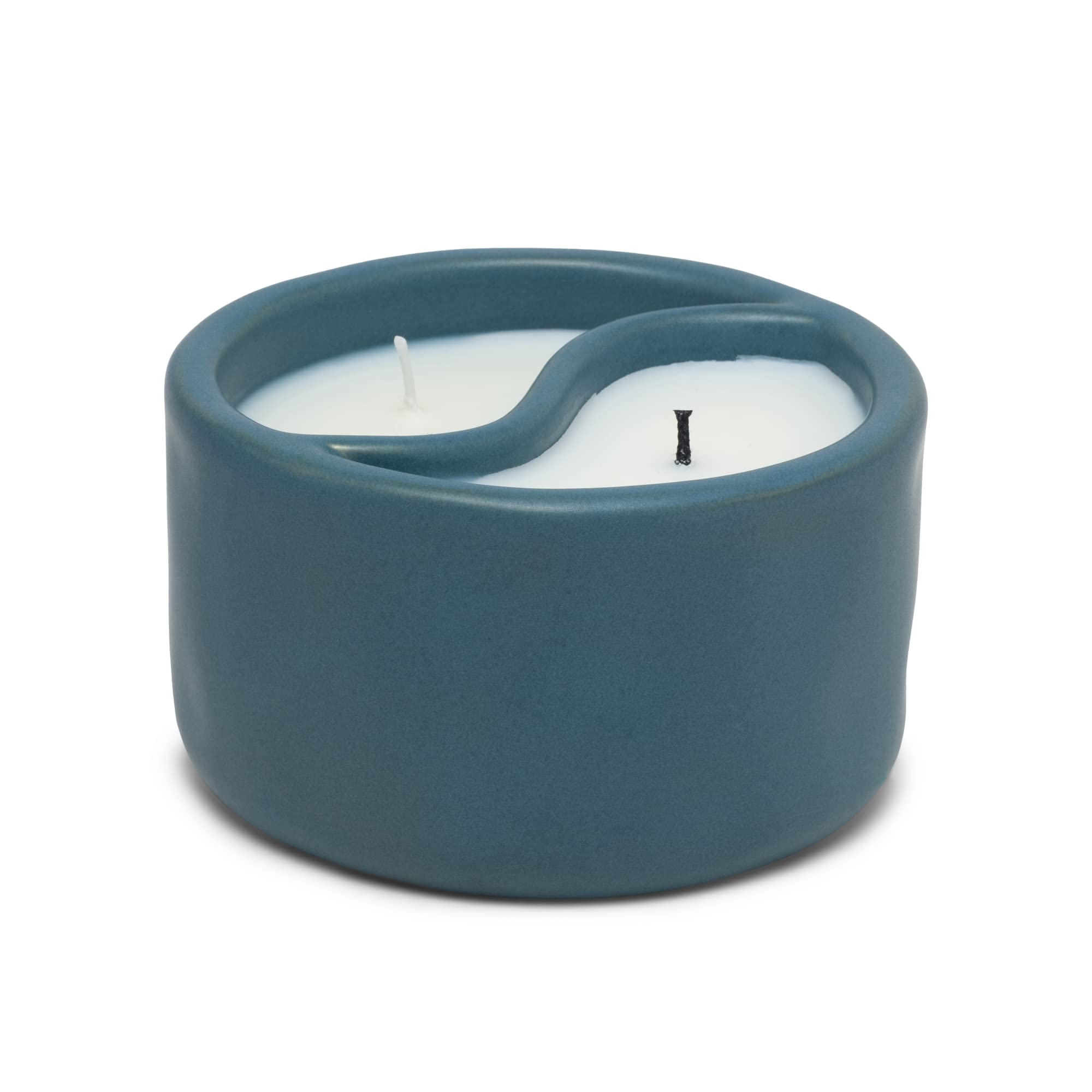 Paddywax Yin & Yang Collection Scented Candle - 11 oz Sea Moss & Sage Aromatherapy Candle in Royal Blue | Home Decor, Meditation & Relaxation Gift