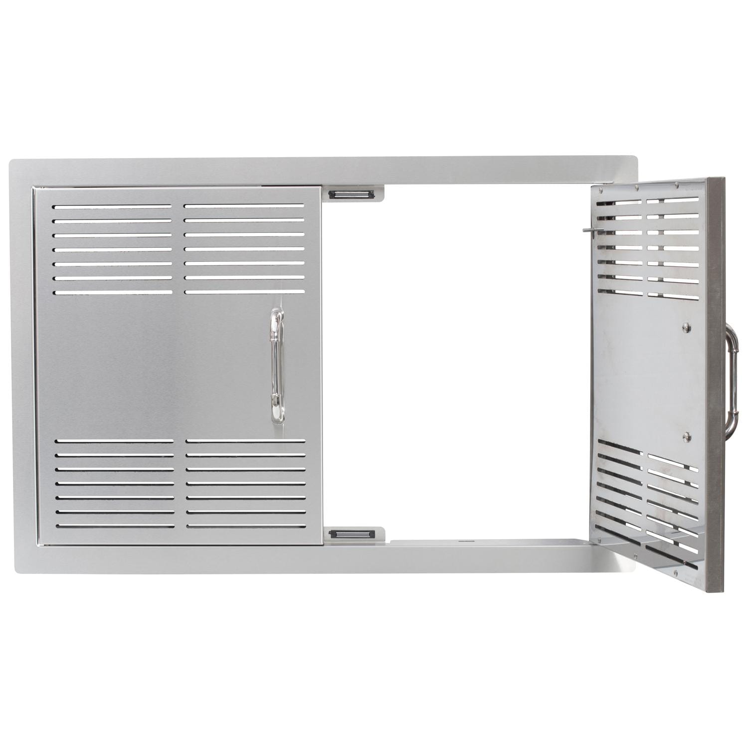 Bull Grills 30-Inch Vented Double Access Door - Heavy Duty Stainless Steel BBQ Smoker Grill for Outdoor Cooking, Backyard Parties, and Tailgating