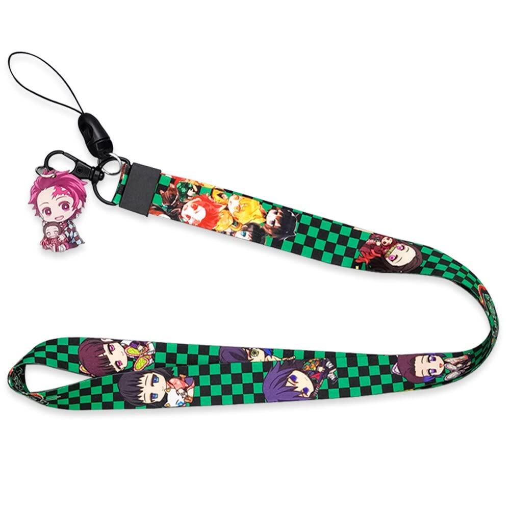 Kamado Tanjirou Anime Lanyard for Keys & ID Badges - Premium Kids Neck Keychain