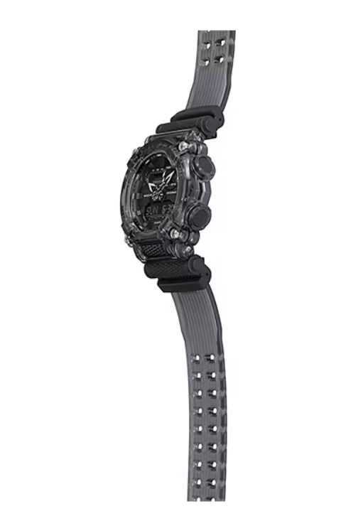 Casio G-Shock GA900SKE-8A Analog-Digital Transparent Gray Watch for Men - Durable Sports & Outdoor Military Style Timepiece