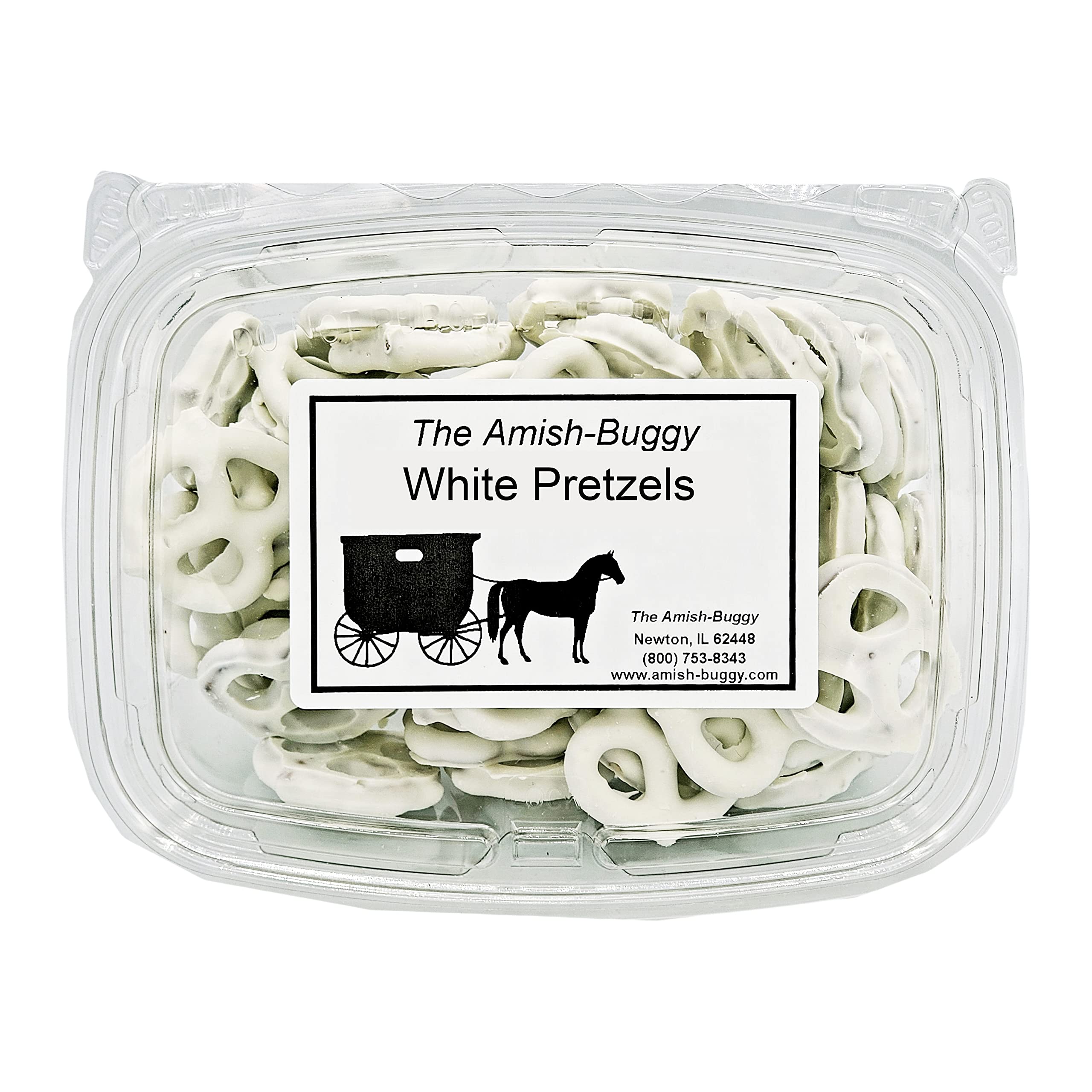 Premium White Chocolate Covered Pretzels - 8 oz Tub (2 Count) - Delicious Snack for Parties, Gifts & Movie Nights