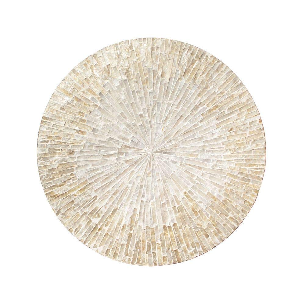 Kim Seybert Byzantine Placemat Set of 4 - Elegant Round Placemats for Formal Dining, Holiday Entertaining & Special Occasions