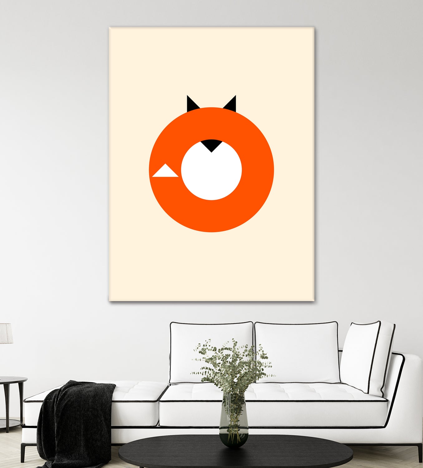 Minimalist Fox Wall Art - Elegant Home Decor for Living Room, Bedroom & Office | Modern Animal Print for Stylish Interiors