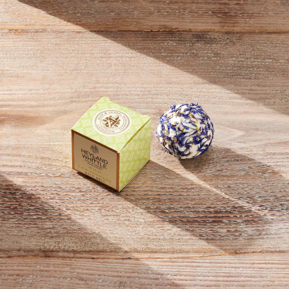 Premium Wild Lemongrass Bath Melts for Relaxation - Aromatherapy Stress Relief & Skin Hydration - Perfect for Spa Nights & Self-Care Rituals