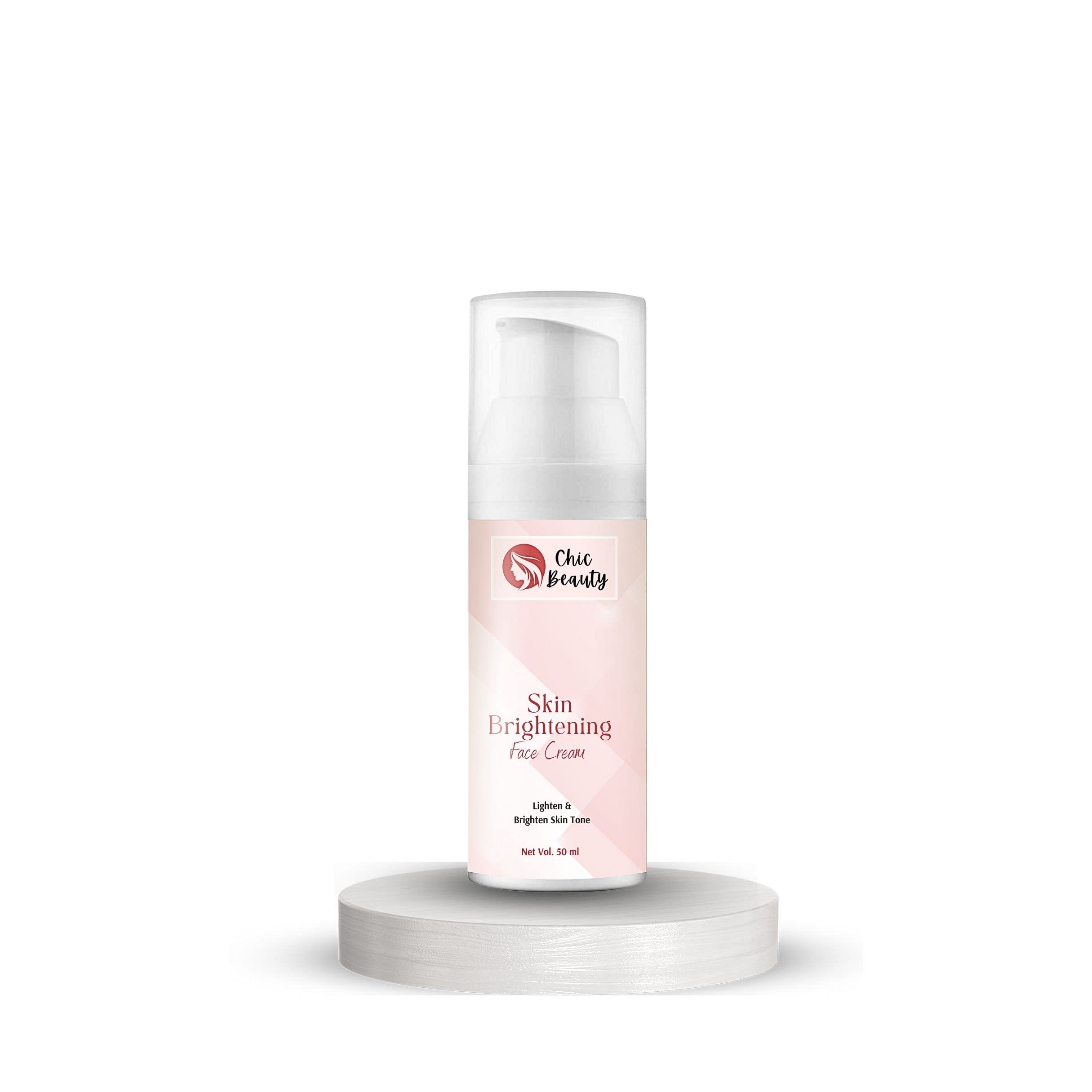 Chic Beauty Skin Brightening Face Cream 50ml - Dark Spot Corrector for Hyperpigmentation & Uneven Skin Tone | Day & Night Moisturizer for Glowing Complexion