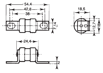 90 Amp 250VAC Semiconductor Fuse - High Speed aR Fuse for Industrial Equipment & Power Electronics Protection