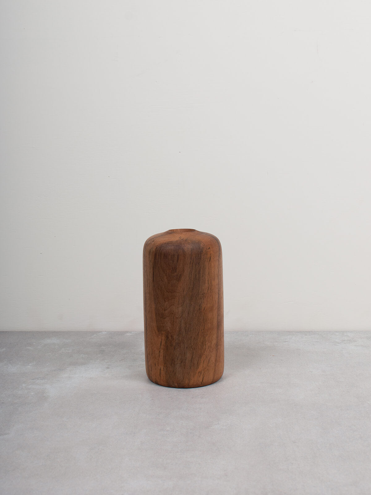 Handmade Walnut Wood Mini Vase - Patti Style Small Decorative Flower Vase for Home, Office Desk, Wedding Centerpiece & Gift Idea