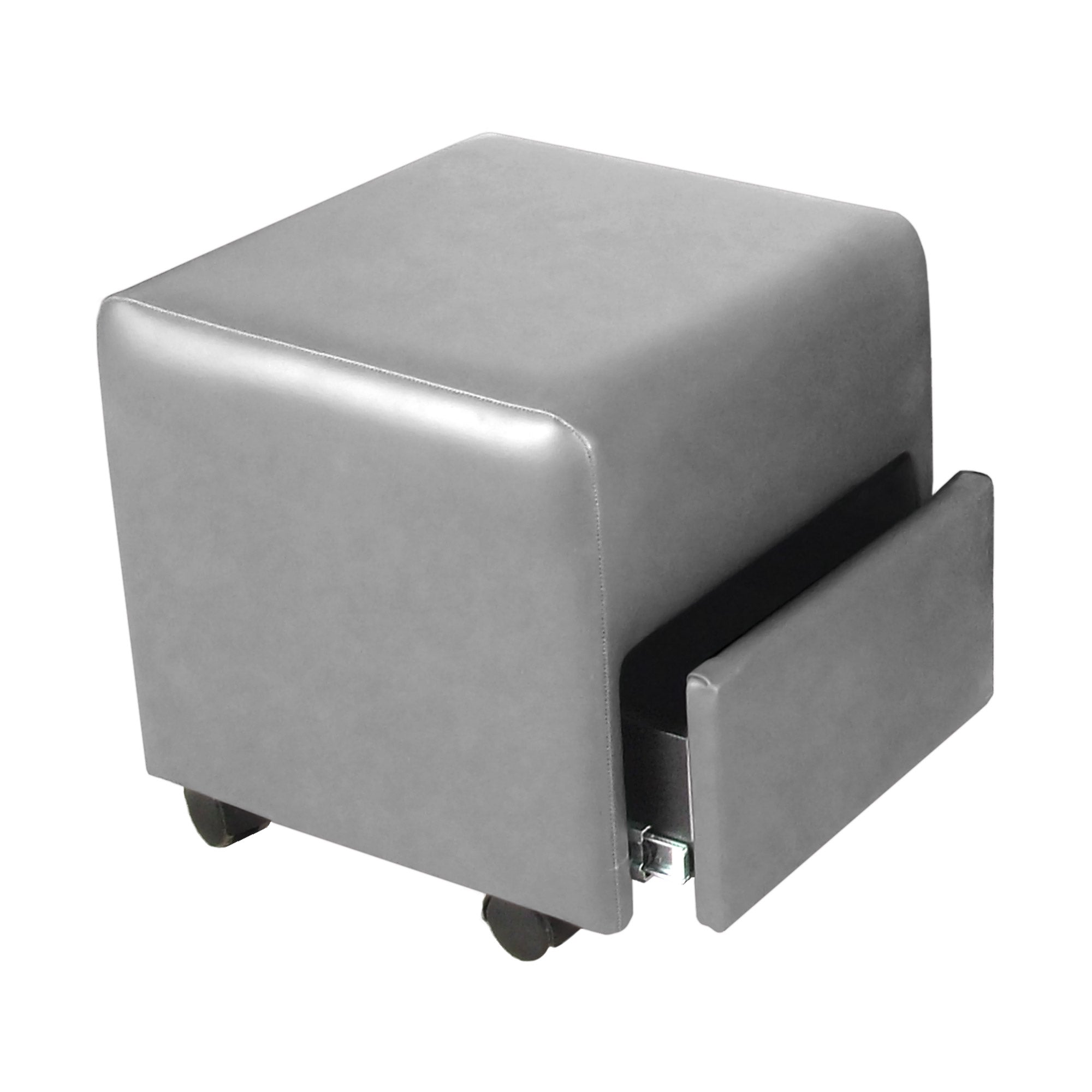 Club Pedi Ottoman Foot Rest Stool - Adjustable Height, Soft Cushion for Comfortable Leg Support - Perfect for Pedicures, Relaxation, and Home Office Use