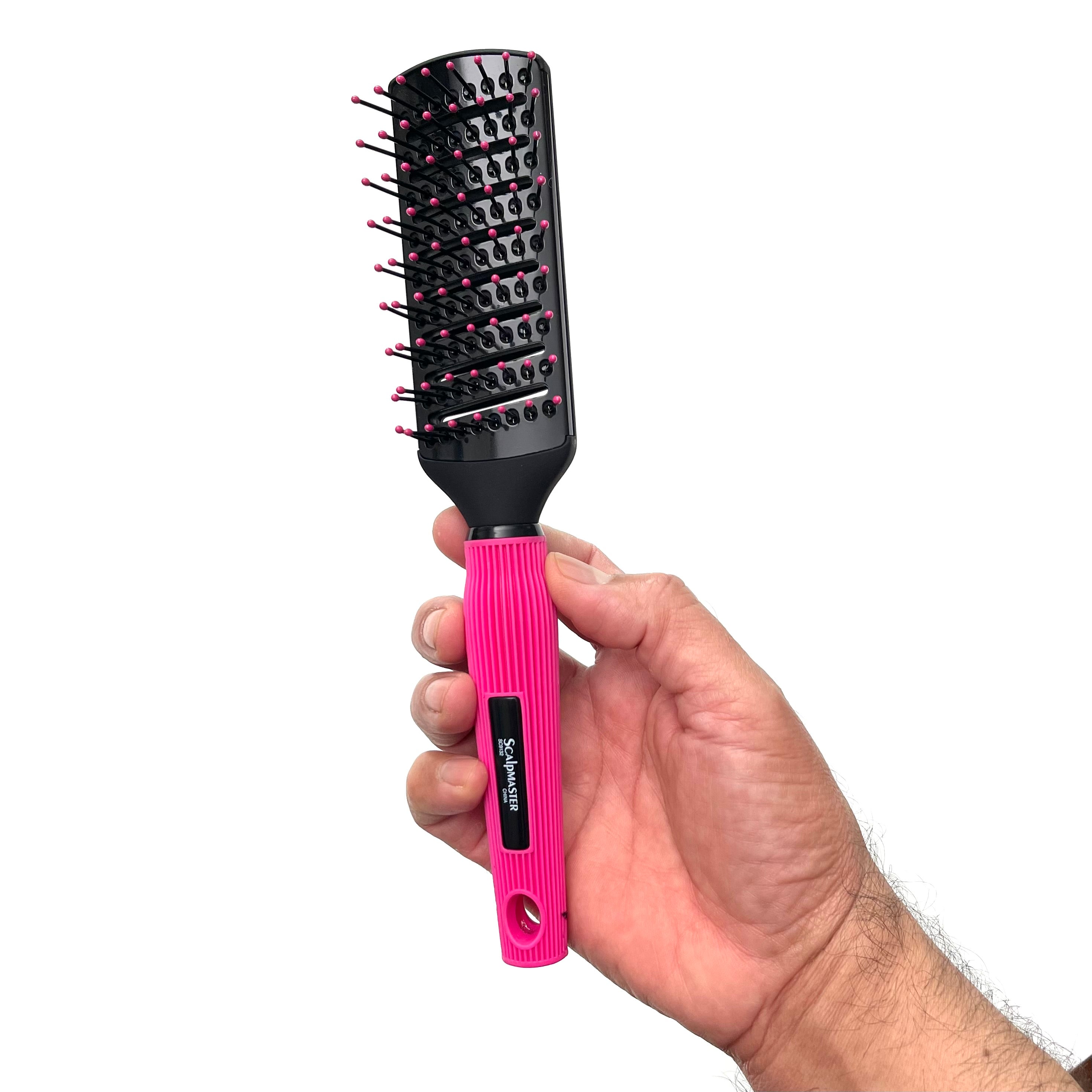 Scalpmaster Professional Hair Brush Set - 7-Piece Round, Paddle, Styling & Thermal Brushes for Blow Drying & Salon-Quality Styling at Home
